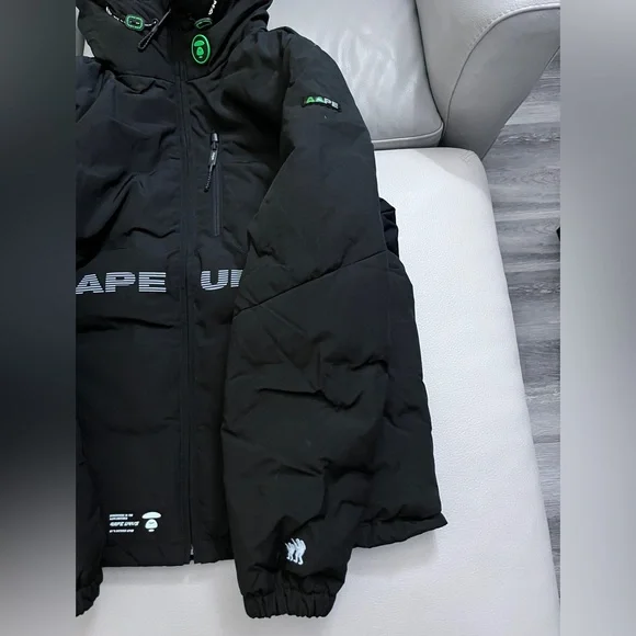 NWT-AAPE by A Bathing Ape (BAPE) Hooded Down Coat - Men L/WomenXL - Picture 6 of 13